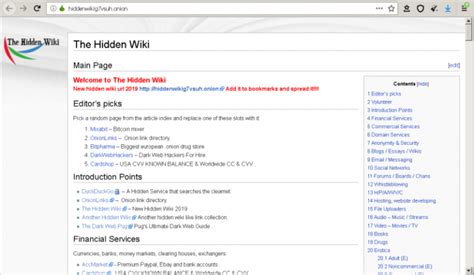 Similar to Google and Co. . Hidden wiki